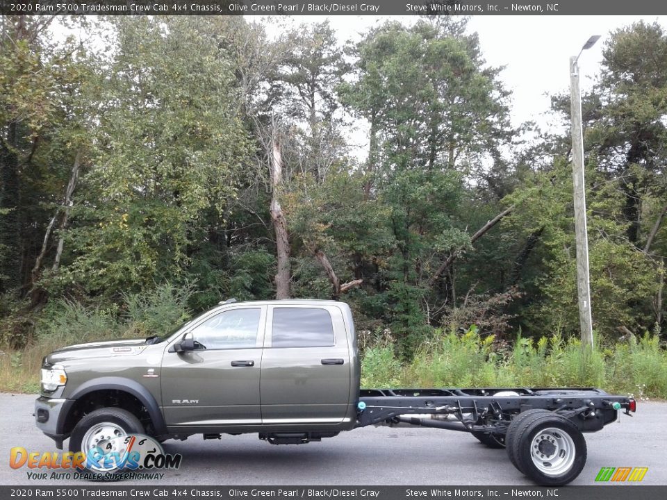 Olive Green Pearl 2020 Ram 5500 Tradesman Crew Cab 4x4 Chassis Photo #1