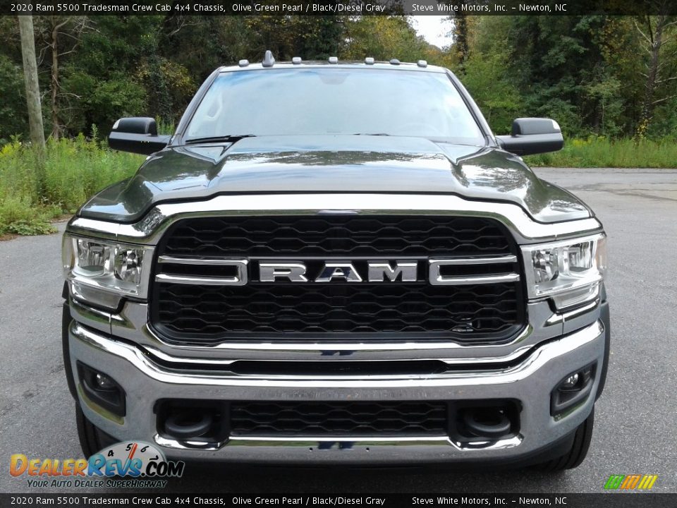 2020 Ram 5500 Tradesman Crew Cab 4x4 Chassis Olive Green Pearl / Black/Diesel Gray Photo #3