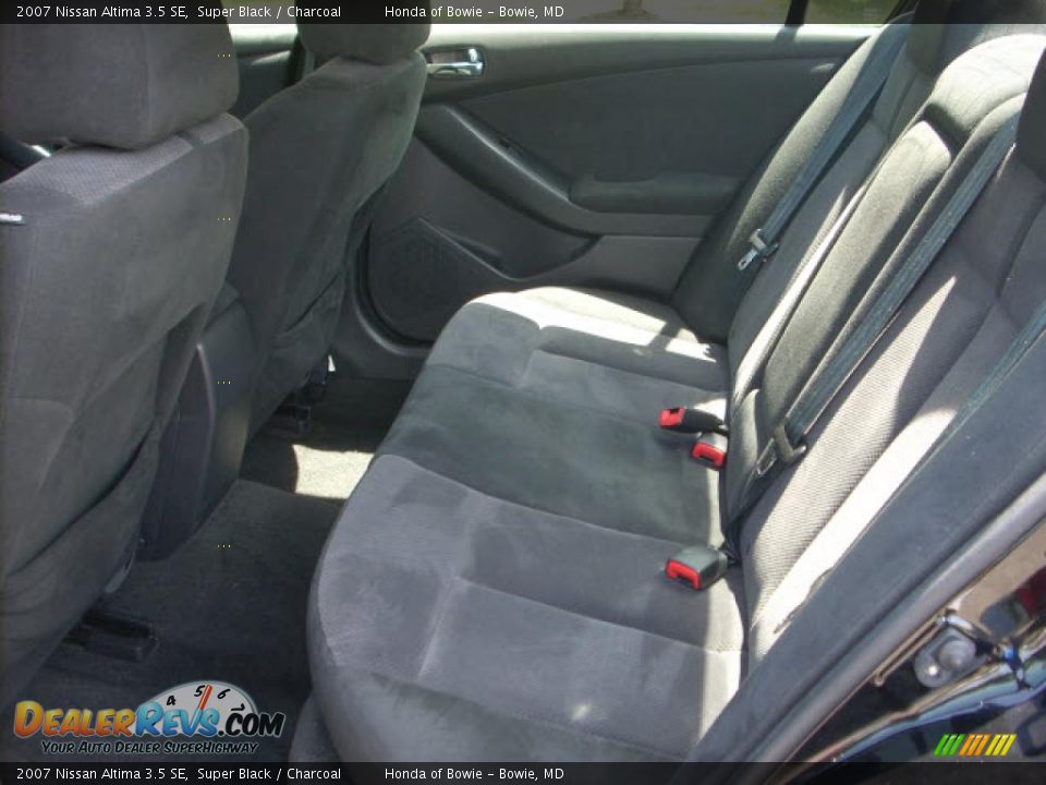 2007 Nissan Altima 3.5 SE Super Black / Charcoal Photo #12