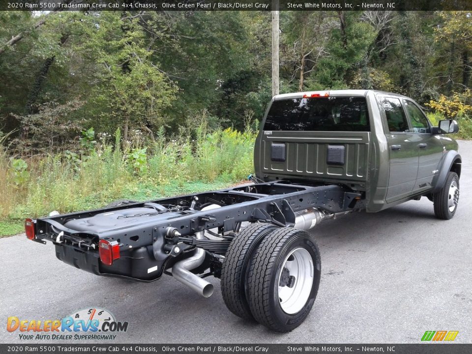 2020 Ram 5500 Tradesman Crew Cab 4x4 Chassis Olive Green Pearl / Black/Diesel Gray Photo #6