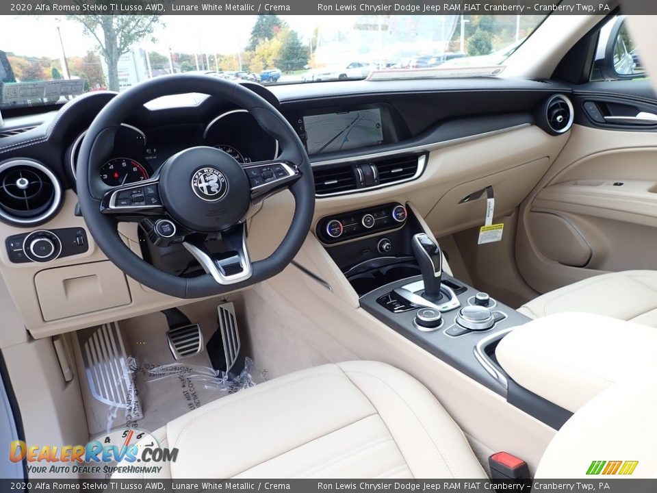 Front Seat of 2020 Alfa Romeo Stelvio TI Lusso AWD Photo #14