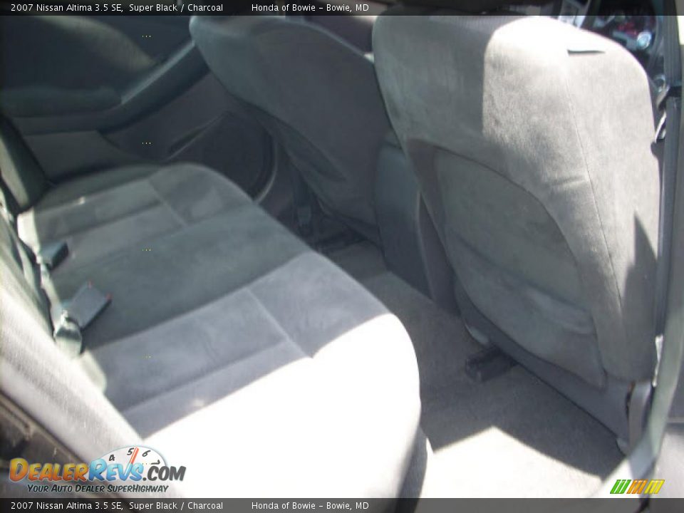2007 Nissan Altima 3.5 SE Super Black / Charcoal Photo #18