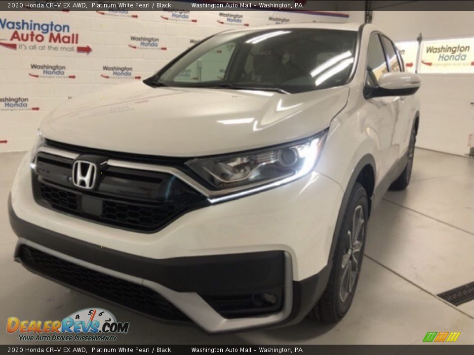 2020 Honda CR-V EX AWD Platinum White Pearl / Black Photo #1