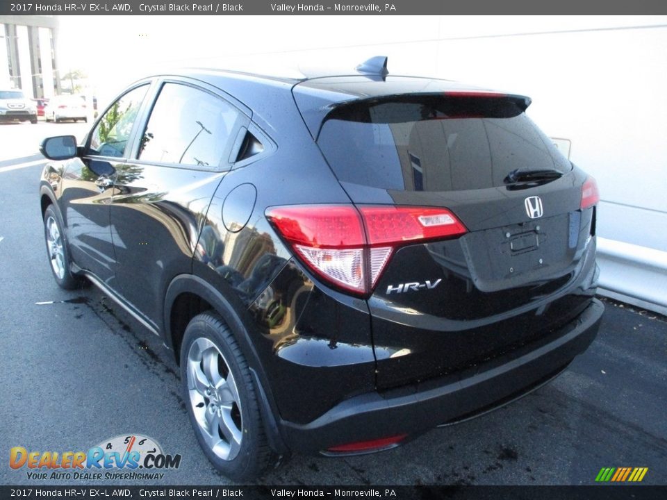 2017 Honda HR-V EX-L AWD Crystal Black Pearl / Black Photo #3