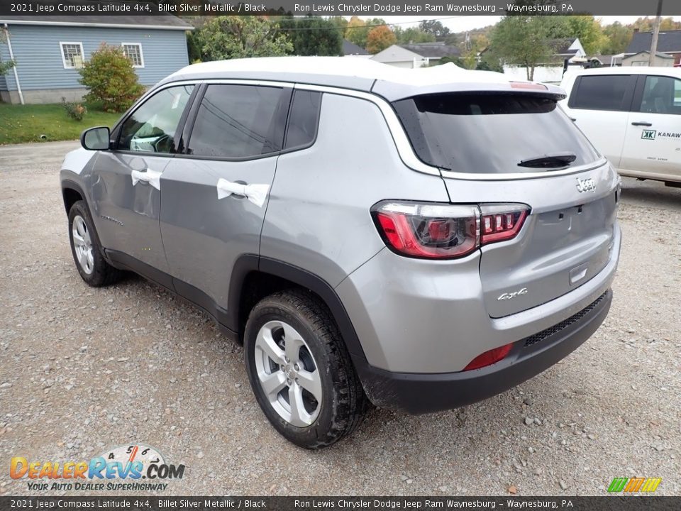 2021 Jeep Compass Latitude 4x4 Billet Silver Metallic / Black Photo #4