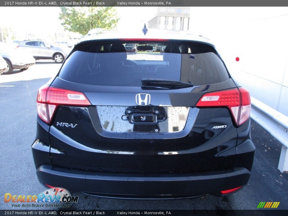 2017 Honda HR-V EX-L AWD Crystal Black Pearl / Black Photo #4