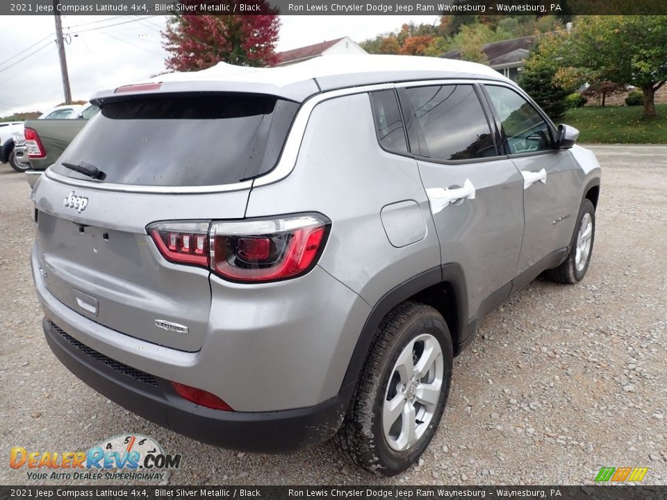 2021 Jeep Compass Latitude 4x4 Billet Silver Metallic / Black Photo #6