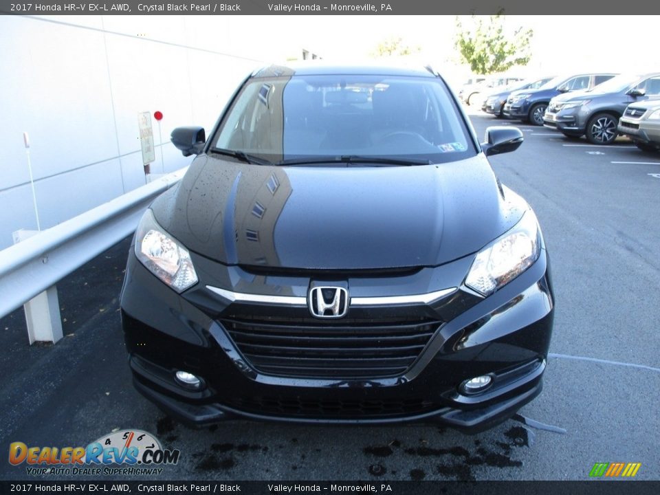 2017 Honda HR-V EX-L AWD Crystal Black Pearl / Black Photo #9