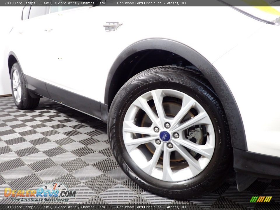 2018 Ford Escape SEL 4WD Oxford White / Charcoal Black Photo #3