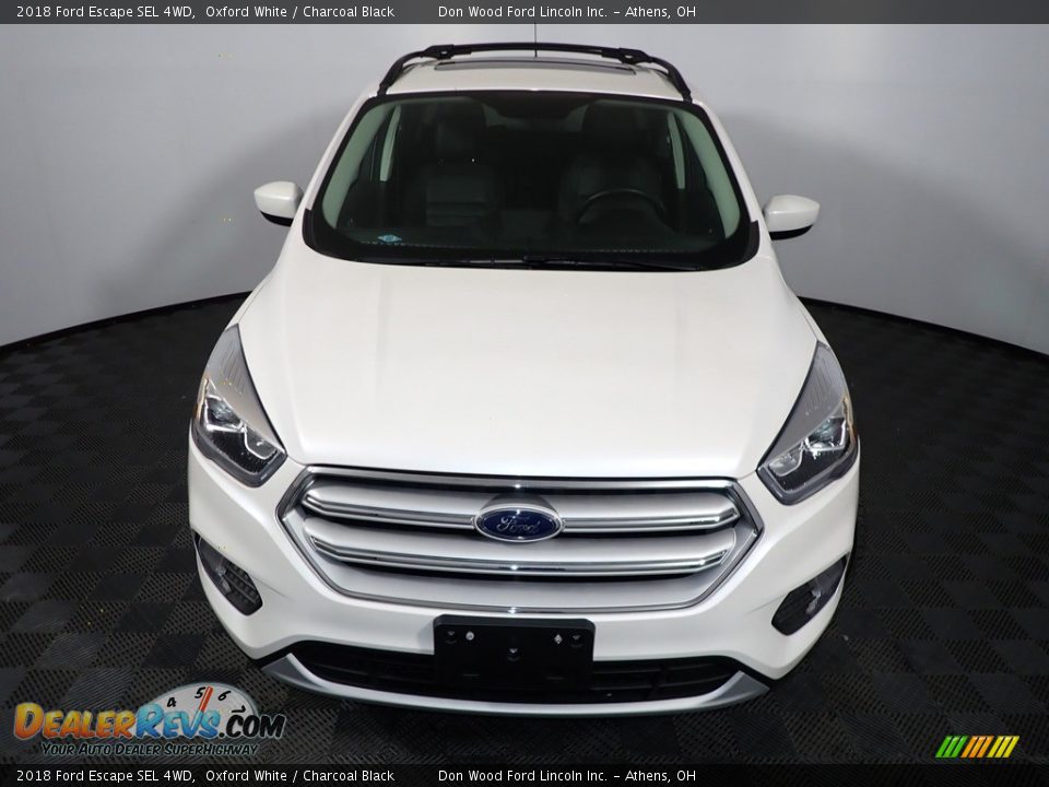 2018 Ford Escape SEL 4WD Oxford White / Charcoal Black Photo #4