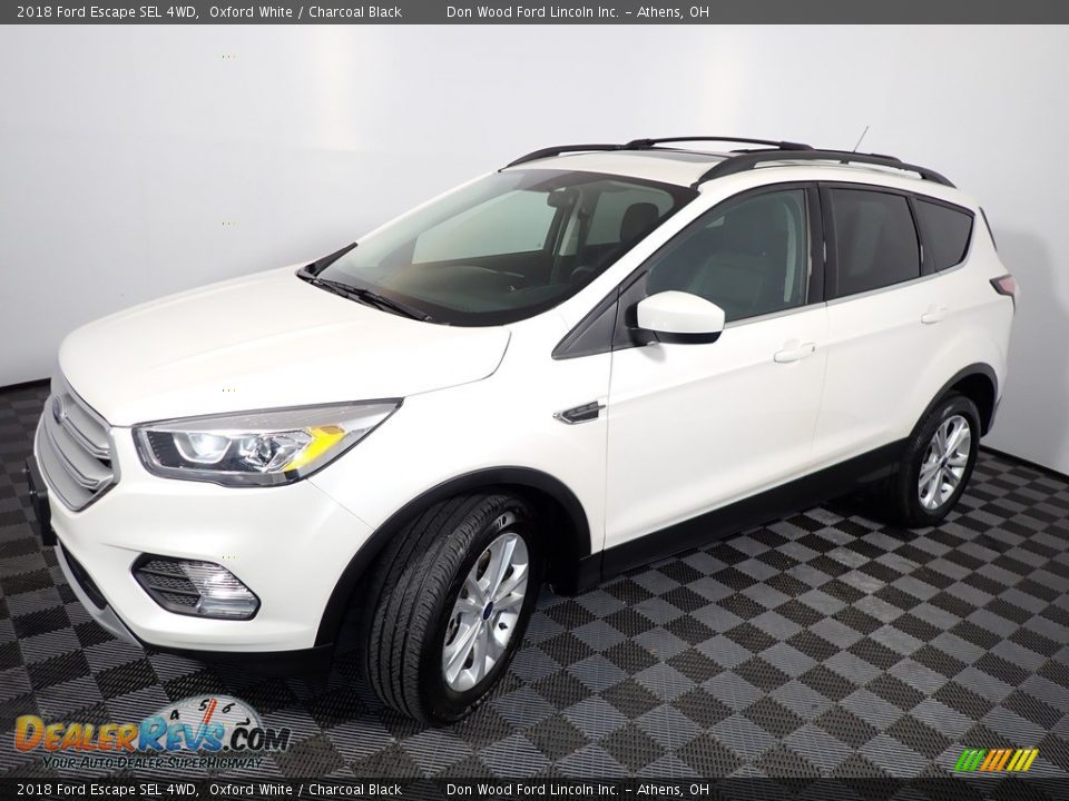2018 Ford Escape SEL 4WD Oxford White / Charcoal Black Photo #7