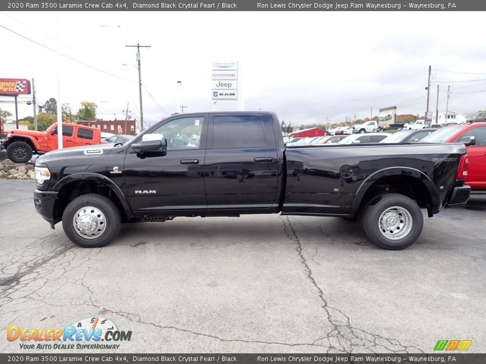 2020 Ram 3500 Laramie Crew Cab 4x4 Diamond Black Crystal Pearl / Black Photo #3