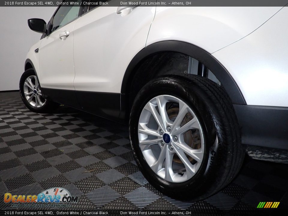 2018 Ford Escape SEL 4WD Oxford White / Charcoal Black Photo #10