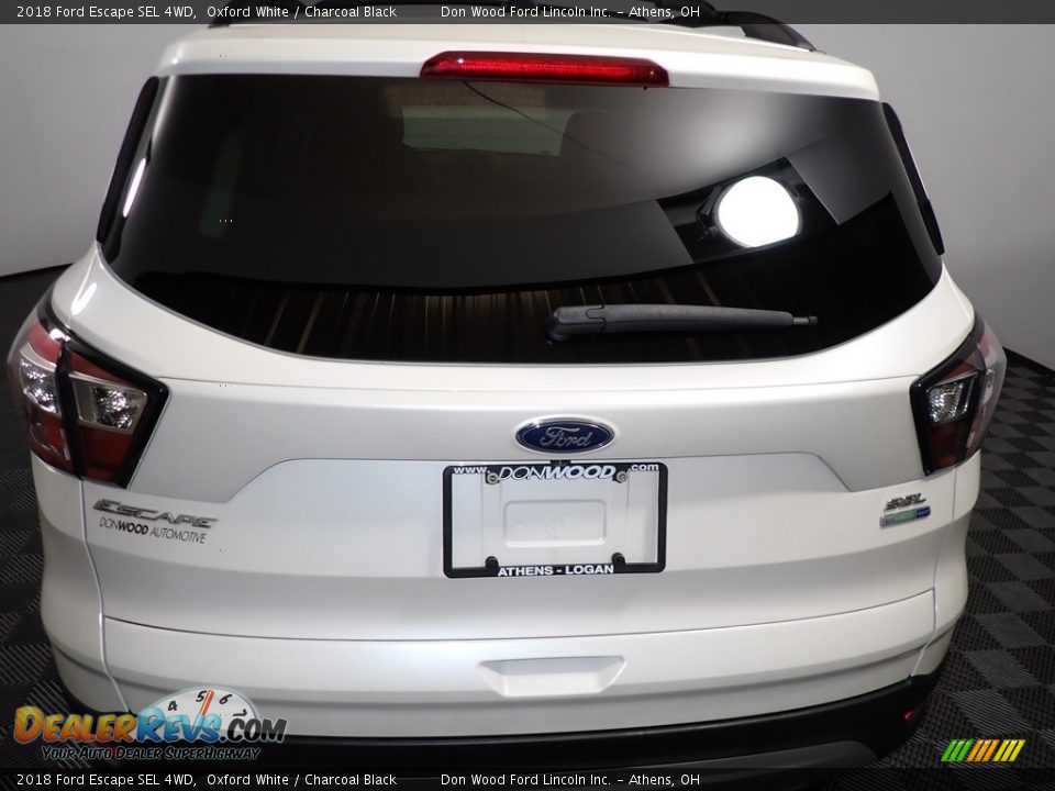 2018 Ford Escape SEL 4WD Oxford White / Charcoal Black Photo #11