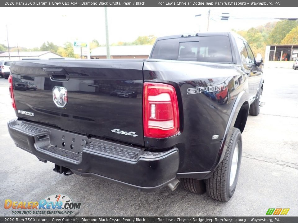 2020 Ram 3500 Laramie Crew Cab 4x4 Diamond Black Crystal Pearl / Black Photo #6