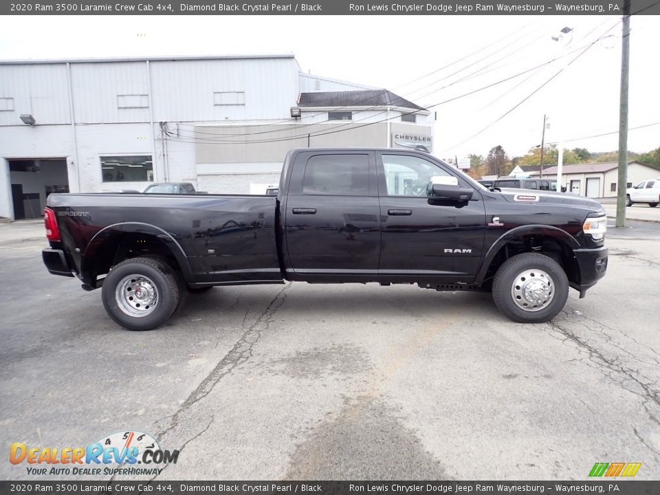 2020 Ram 3500 Laramie Crew Cab 4x4 Diamond Black Crystal Pearl / Black Photo #7