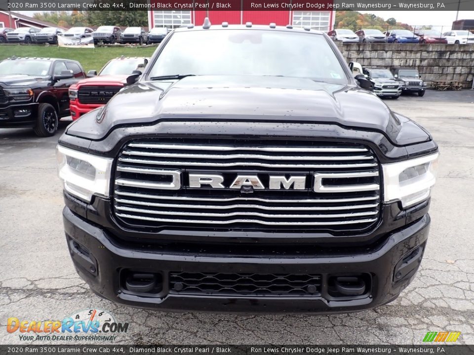 2020 Ram 3500 Laramie Crew Cab 4x4 Diamond Black Crystal Pearl / Black Photo #9