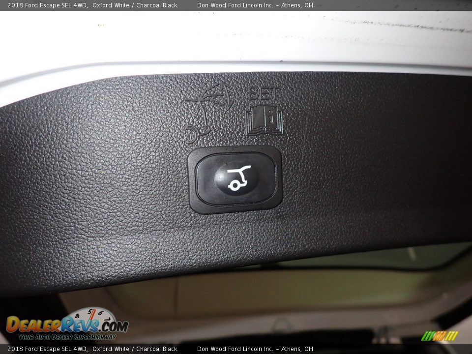2018 Ford Escape SEL 4WD Oxford White / Charcoal Black Photo #15