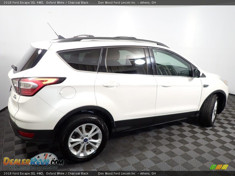 2018 Ford Escape SEL 4WD Oxford White / Charcoal Black Photo #16