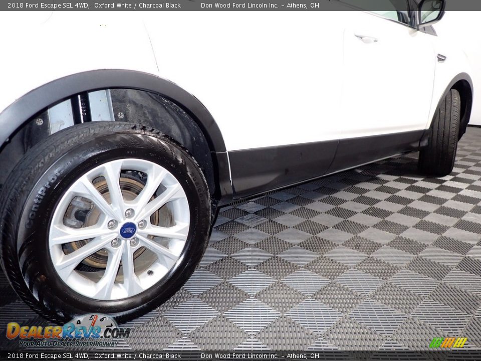 2018 Ford Escape SEL 4WD Oxford White / Charcoal Black Photo #17