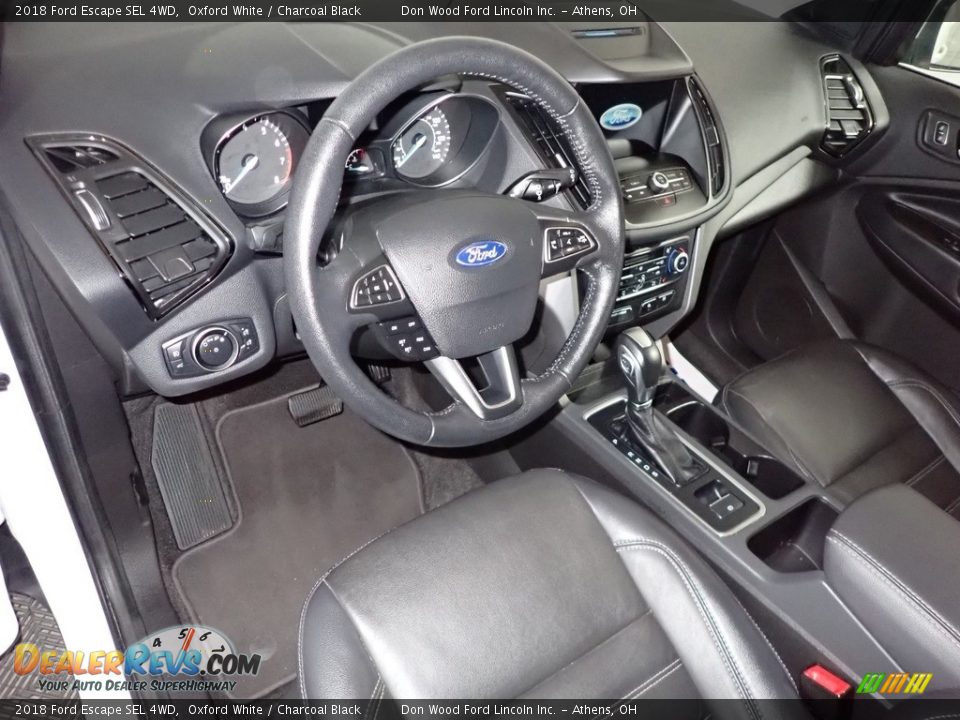 2018 Ford Escape SEL 4WD Oxford White / Charcoal Black Photo #20