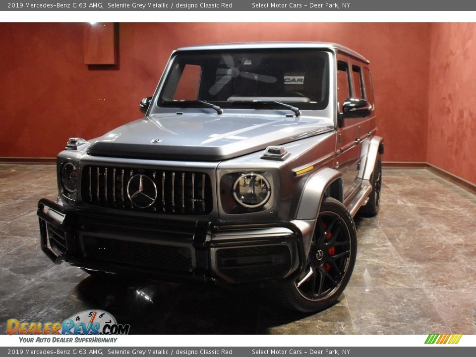 2019 Mercedes-Benz G 63 AMG Selenite Grey Metallic / designo Classic Red Photo #1