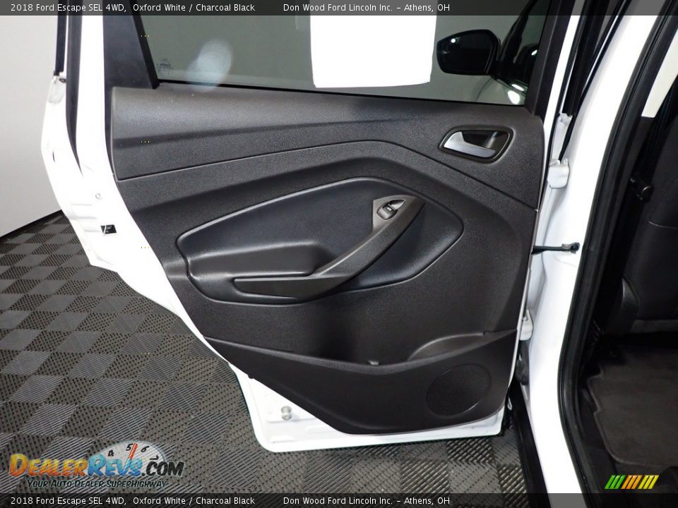 2018 Ford Escape SEL 4WD Oxford White / Charcoal Black Photo #22