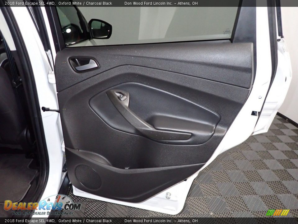 2018 Ford Escape SEL 4WD Oxford White / Charcoal Black Photo #24