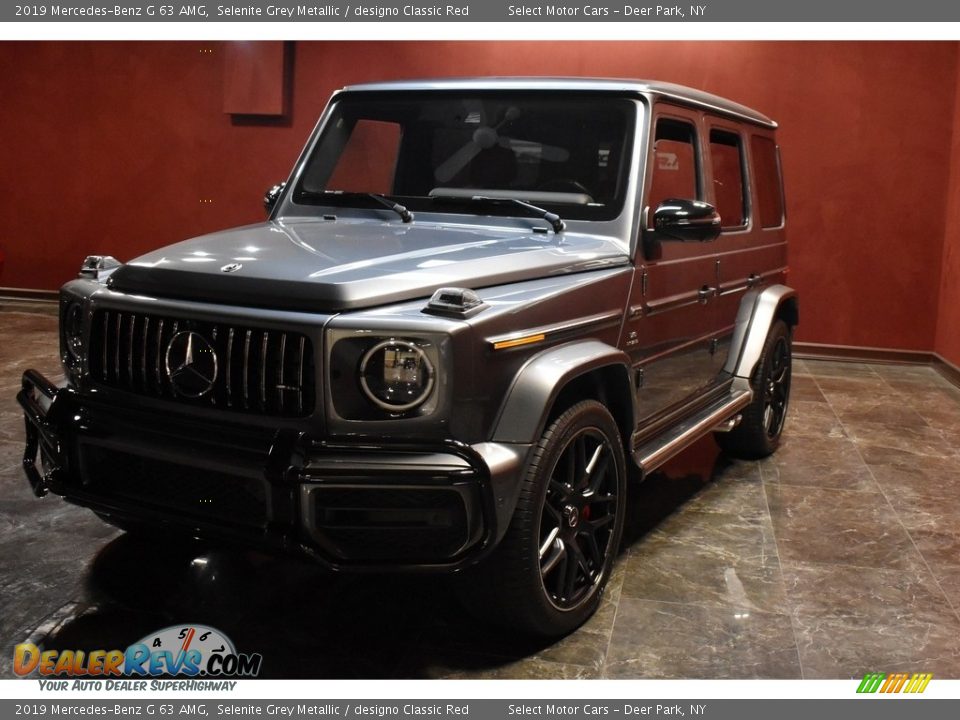 2019 Mercedes-Benz G 63 AMG Selenite Grey Metallic / designo Classic Red Photo #6