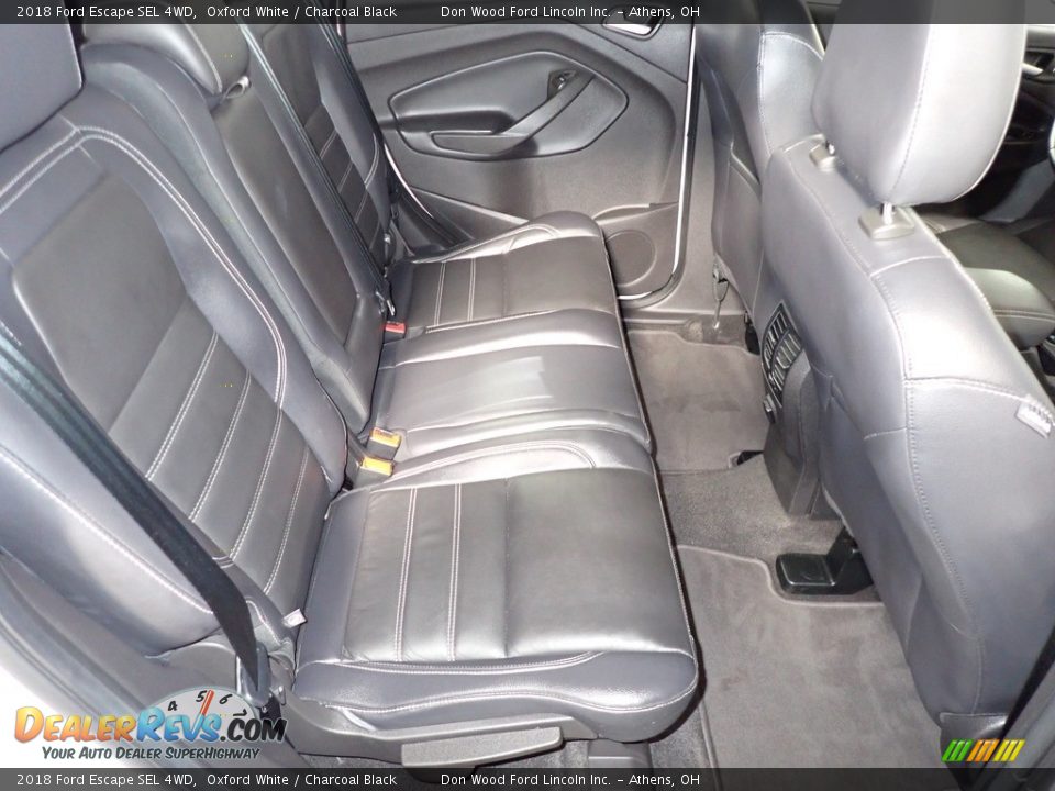 2018 Ford Escape SEL 4WD Oxford White / Charcoal Black Photo #25