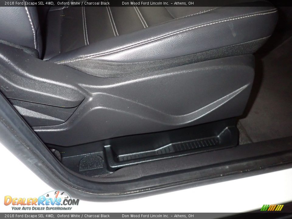 2018 Ford Escape SEL 4WD Oxford White / Charcoal Black Photo #27