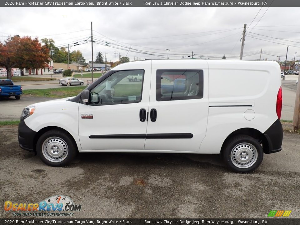 Bright White 2020 Ram ProMaster City Tradesman Cargo Van Photo #3