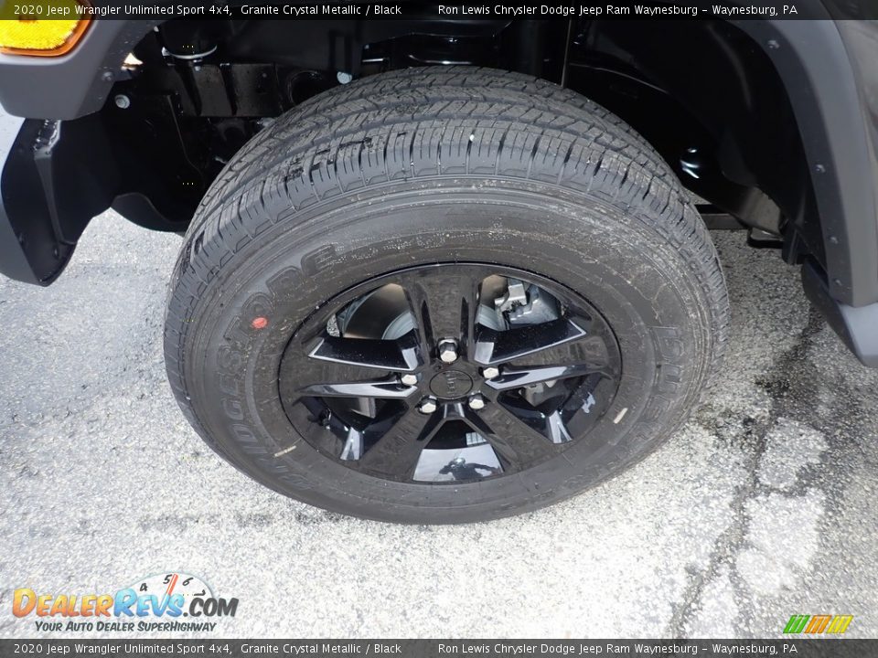 2020 Jeep Wrangler Unlimited Sport 4x4 Granite Crystal Metallic / Black Photo #2