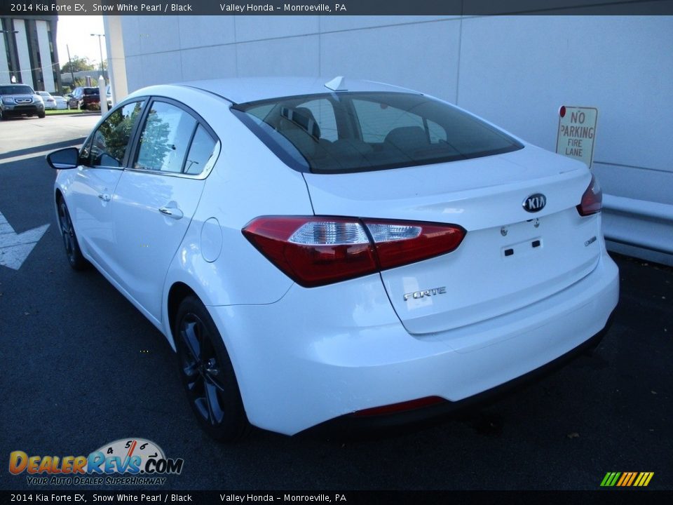 2014 Kia Forte EX Snow White Pearl / Black Photo #3