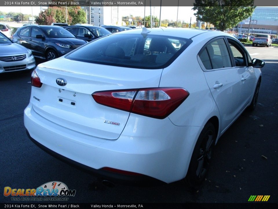 2014 Kia Forte EX Snow White Pearl / Black Photo #5