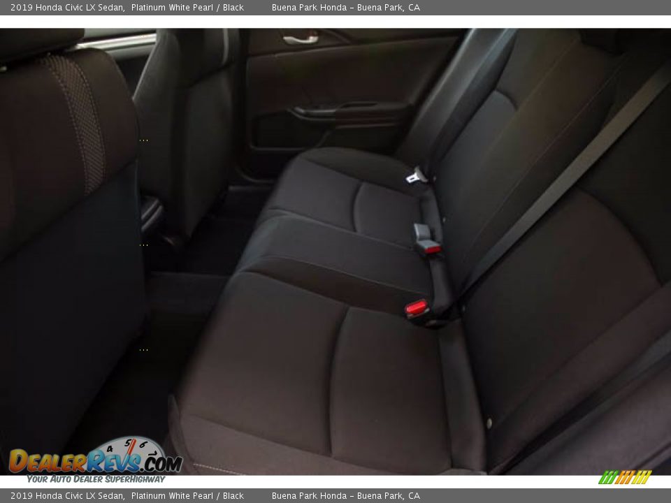 2019 Honda Civic LX Sedan Platinum White Pearl / Black Photo #4