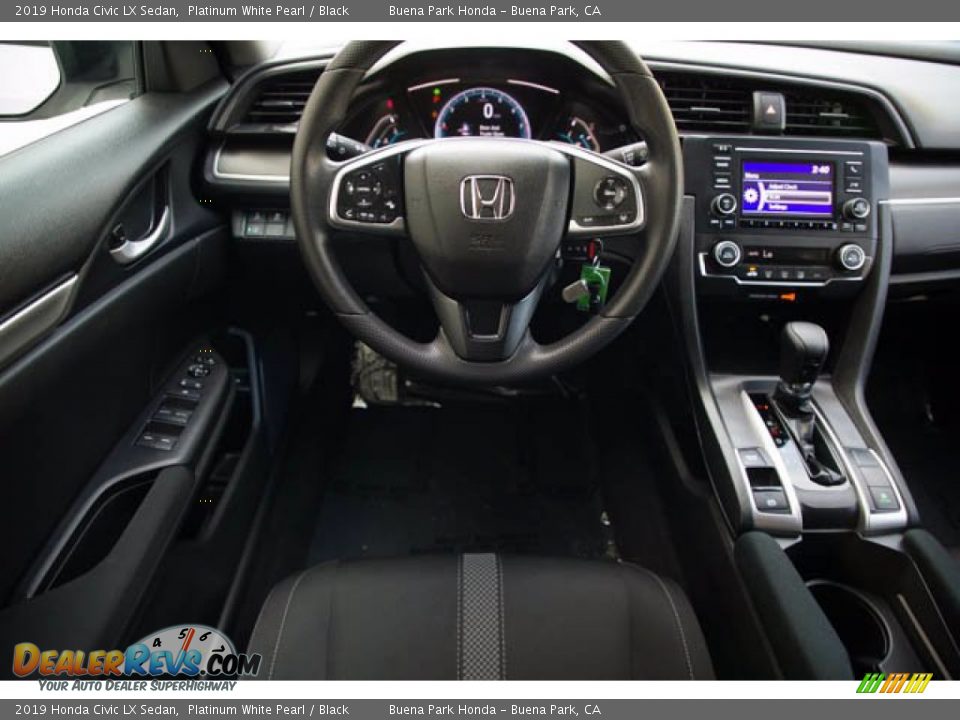 2019 Honda Civic LX Sedan Platinum White Pearl / Black Photo #5