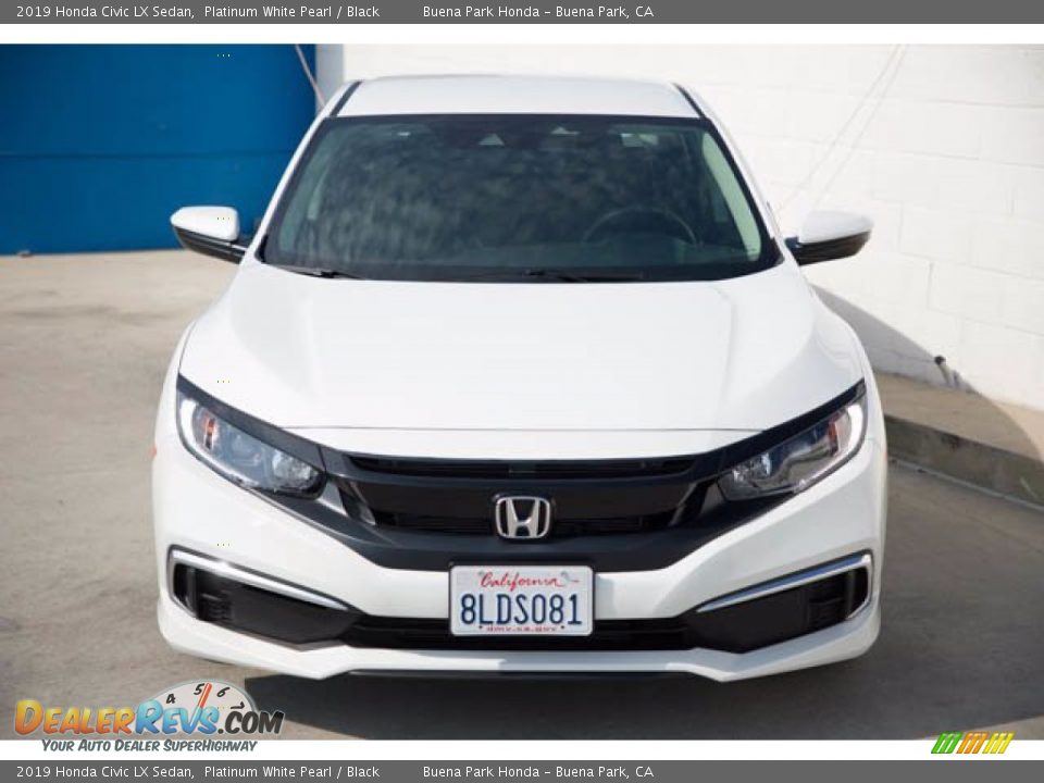 2019 Honda Civic LX Sedan Platinum White Pearl / Black Photo #7