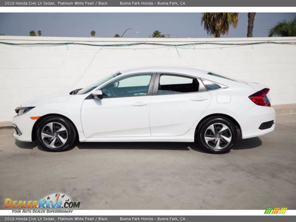2019 Honda Civic LX Sedan Platinum White Pearl / Black Photo #10