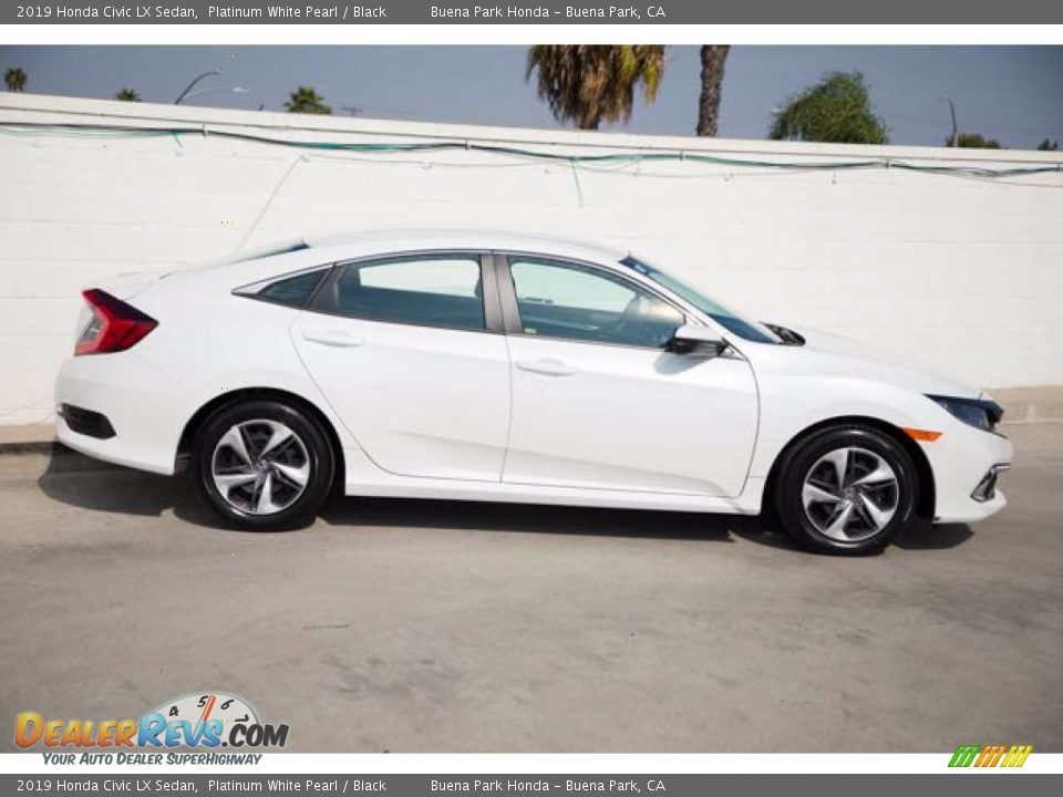 2019 Honda Civic LX Sedan Platinum White Pearl / Black Photo #14