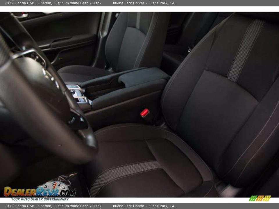 2019 Honda Civic LX Sedan Platinum White Pearl / Black Photo #18