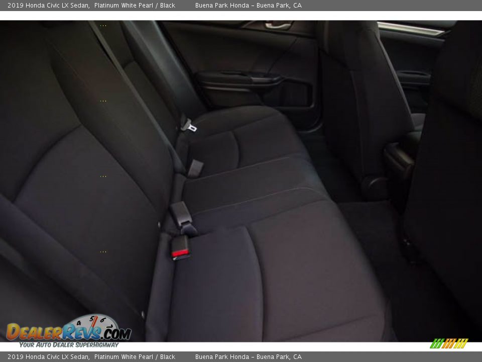 2019 Honda Civic LX Sedan Platinum White Pearl / Black Photo #21