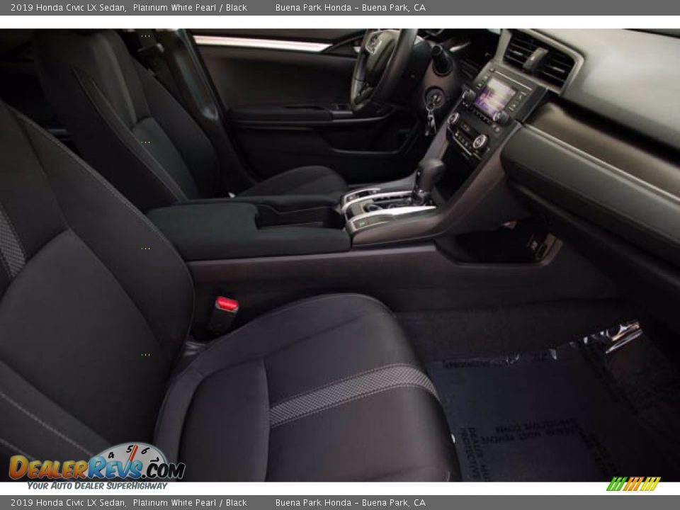 2019 Honda Civic LX Sedan Platinum White Pearl / Black Photo #23