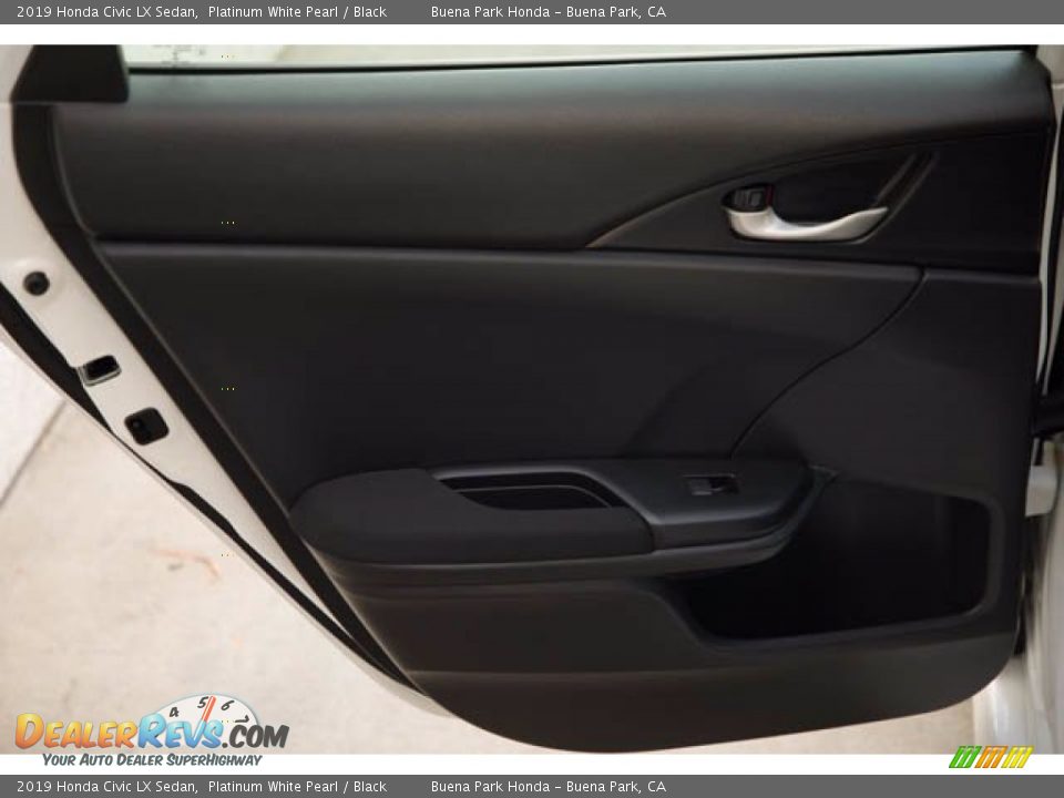 2019 Honda Civic LX Sedan Platinum White Pearl / Black Photo #30
