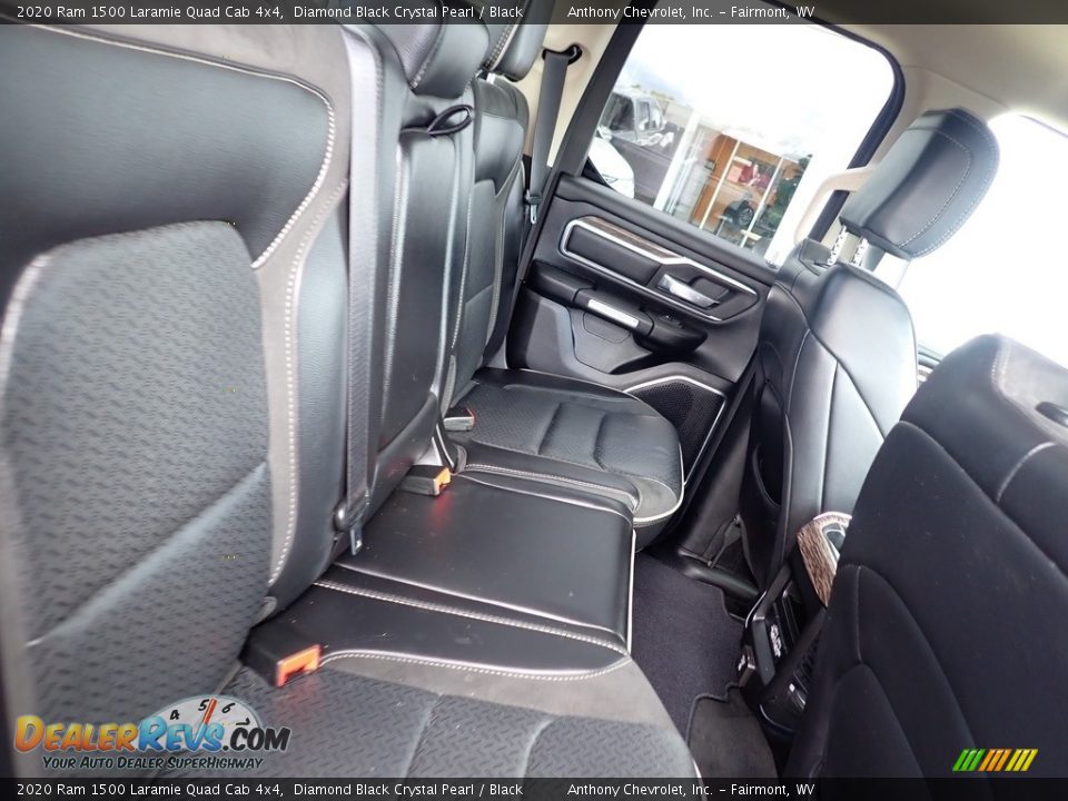 2020 Ram 1500 Laramie Quad Cab 4x4 Diamond Black Crystal Pearl / Black Photo #5