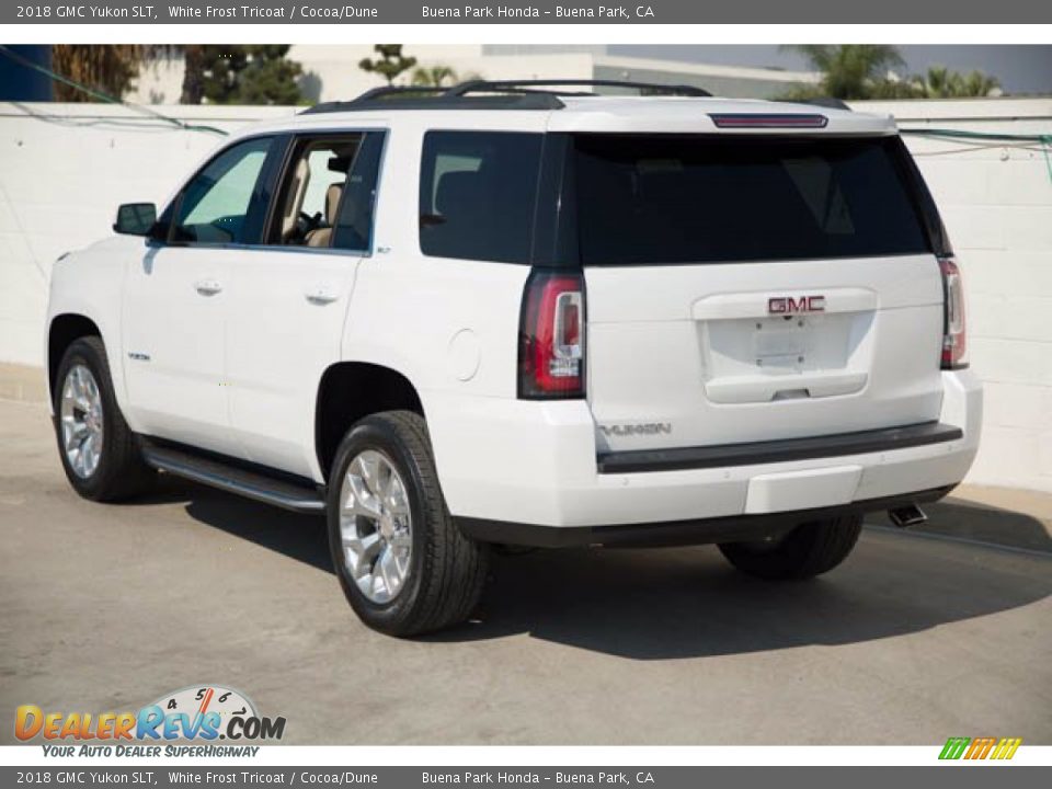 2018 GMC Yukon SLT White Frost Tricoat / Cocoa/Dune Photo #2