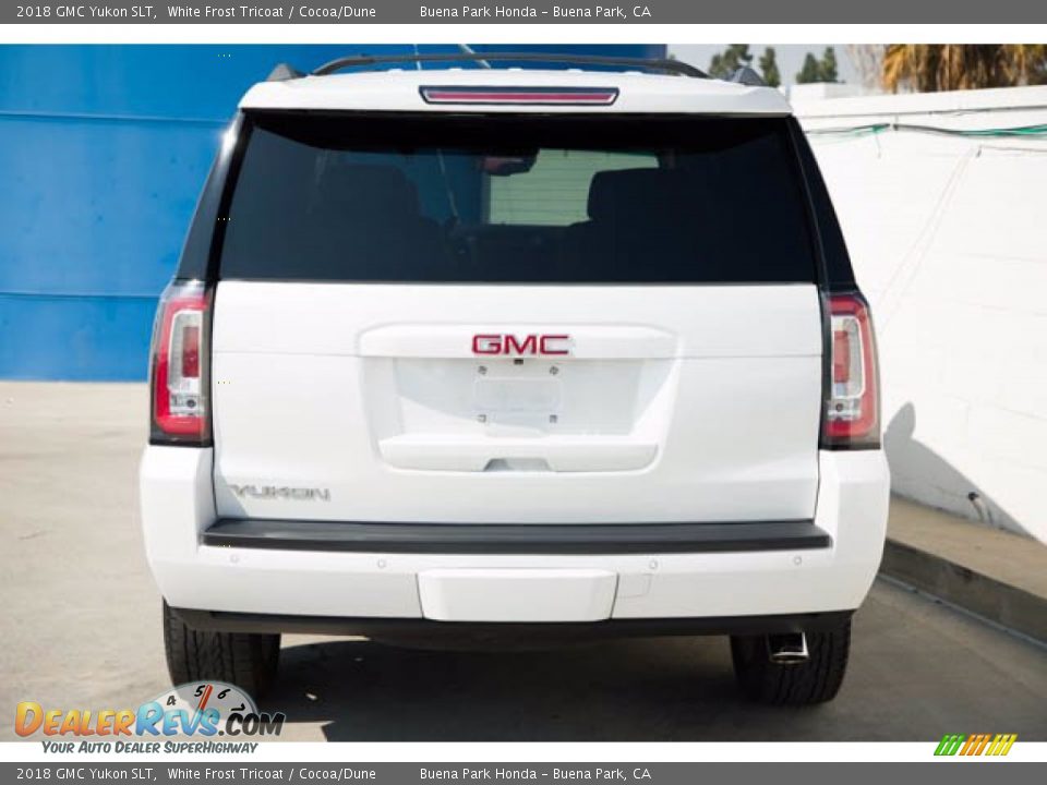 2018 GMC Yukon SLT White Frost Tricoat / Cocoa/Dune Photo #9