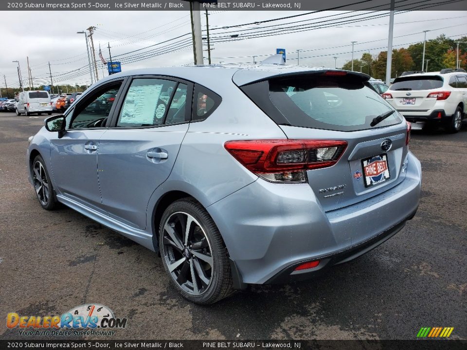 2020 Subaru Impreza Sport 5-Door Ice Silver Metallic / Black Photo #6