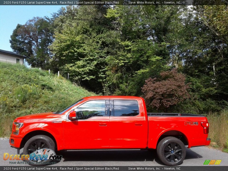 2020 Ford F150 Lariat SuperCrew 4x4 Race Red / Sport Special Edition Black/Red Photo #1