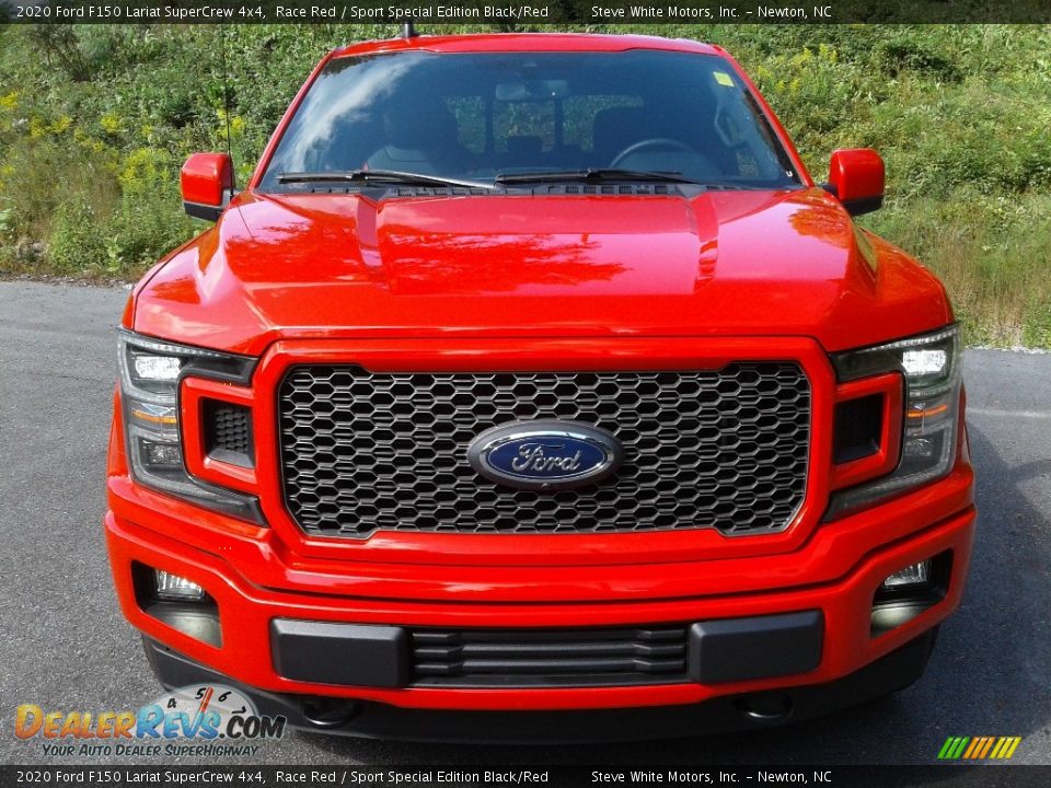 2020 Ford F150 Lariat SuperCrew 4x4 Race Red / Sport Special Edition Black/Red Photo #5